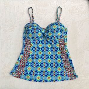 APT 9 Multi Color Bathing Suit Top Size 10